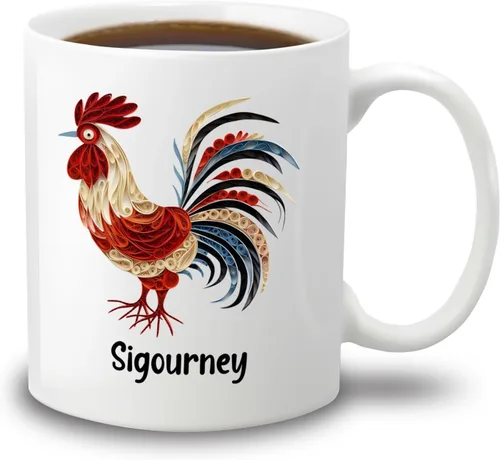 Vista 21 de Taza de café blanca personalizada con nombre de amante de escarabajos, taza de café personalizada de origami de 11 15 onzas, taza de café floral