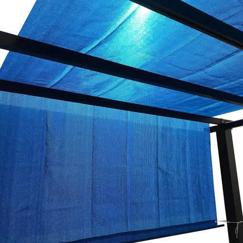 Vista 5 de Alion Home Custom Reemplazo de HDPE de protección solar permeable con bolsillos de varilla para pérgola