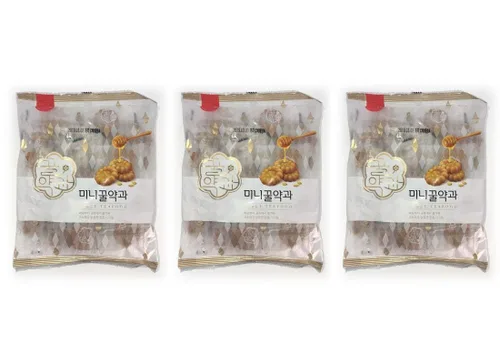 Vista 2 de Galletas tradicionales coreanas de Yak Gwa de miel dulce dulce 7.05 oz x 3 unidades (total 21.16 oz)
