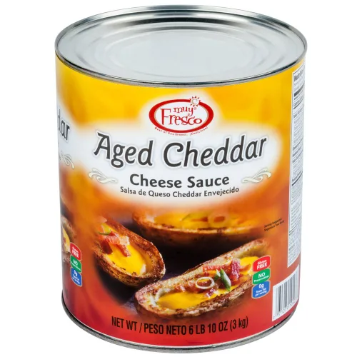 Vista 2 de TableTop King - Salsa de queso cheddar añejado muy fresco #10 lata - 6/caja