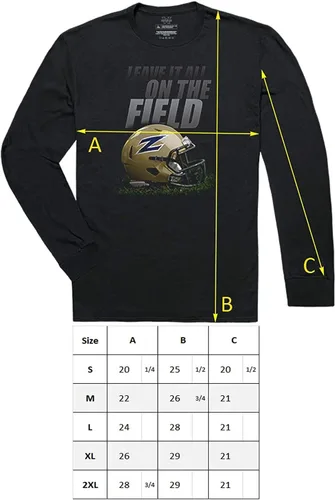 Vista 2 de W Republic Missouri University of Science and Technology Miners Gridiron Long Sleeve Tee T-Shirt