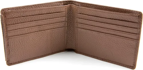 Vista 5 de WalletBe Billfold RFID Wallet de cuero para hombre Pebbled Marrón Cartera RFID