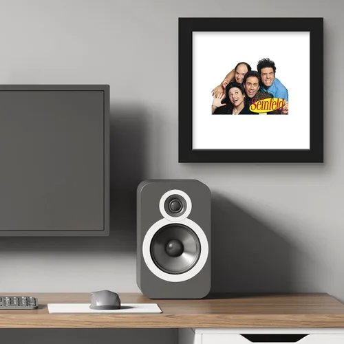 Vista 5 de Trends International Gallery Pops Seinfeld - Póster de pared con logotipo de grupo, 12 x 12 pulgadas, versión de marco negro
