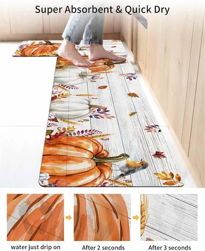 Vista 4 de Alfombra de baño antideslizante para bañera, alfombra de baño de secado rápido y absorbente, de tierra de diatomeas, para fregadero de cocina