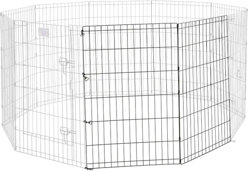 Vista 8 de MidWest Homes for Pets Kit de Extensión Universal para Corral de Mascotas de 2 Paneles Se Adapta a Corrales Metálicos para Perros de 24 Pulgadas