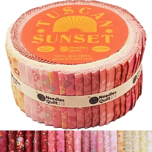 Vista 16 de Jelly Roll - 40 tiras de 2.5 x 44 pulgadas Paquetes de tiras de algodón – Tela acolchada perfecta para coser, proyectos de edredón precortados