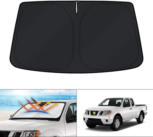 Vista 288 de KUST - Parasol plegable para parabrisas para BMW X1 E84, accesorios 2011 2012 2013 2014 2015, protector de visera de sol ajustable que bloquea