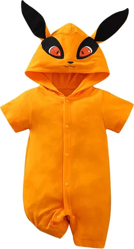 Vista 7 de Lindo mameluco de anime para bebé niño y niña, mameluco para Halloween, cosplay, ropa