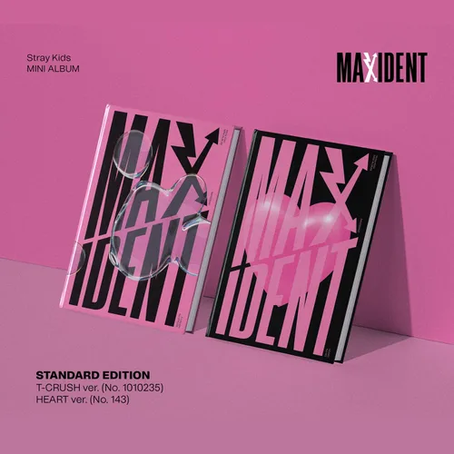 Vista 2 de Stray Kids - Mini álbum [MAXIDENT] (T-CRUSH Ver.) - Libro de fotos + CD-R + papel de letras + tarjetas de fotos + mini póster + calcomanía facial +