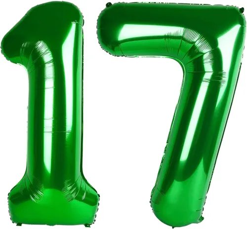 Vista 98 de Globos con números de 40 pulgadas, color negro, para decoraciones de cumpleaños de 10 a 100 años Jumbo 40In & Vibrant Color, With Hanging Holes