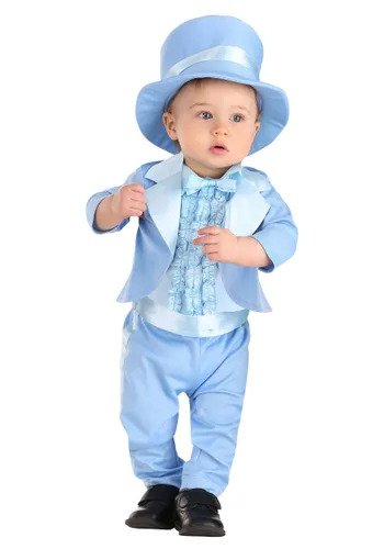 Vista 3 de Disfraz de Traje Azul Polvo para Bebés Multicolor