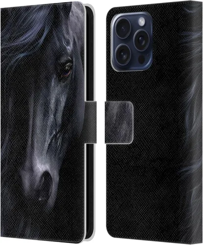 Vista 111 de Head Case Designs Officially Licensed Laurie Prindle A Morgan Christmas Western Stallion Leather Wallet Case Compatible with Samsung Galaxy A07 4G