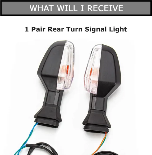 Vista 5 de PSLER Luz intermitente trasera delantera trasera para Ninja 650 ER-6F 2012-2016 para Ninja 300 EX300 2012-2016 y para Ninja 1000 2011-2017