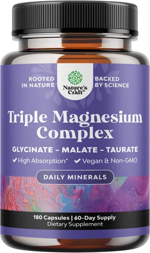 Vista 10 de Triple Magnesium Complex Capsules with Glycinate & Malate - 90 Count