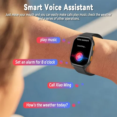 Vista 8 de Relojes inteligentes para hombres, reloj inteligente de seguimiento de actividad física para teléfonos Android/compatible con iPhone, reloj AMOLED