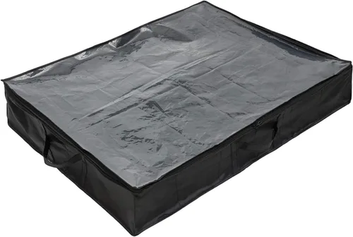 Vista 3 de Surblue 12 pares debajo de la bolsa organizador de zapatos bolsa de almacenamiento tamaño 2 pares (negro)
