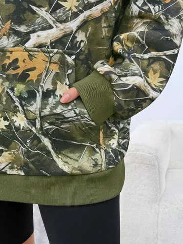 Vista 172 de Trendy Queen - Sudaderas extragrandes con capucha para mujer, suéteres de manga larga, sin botones, de vellón, de otoño, ropa de invierno