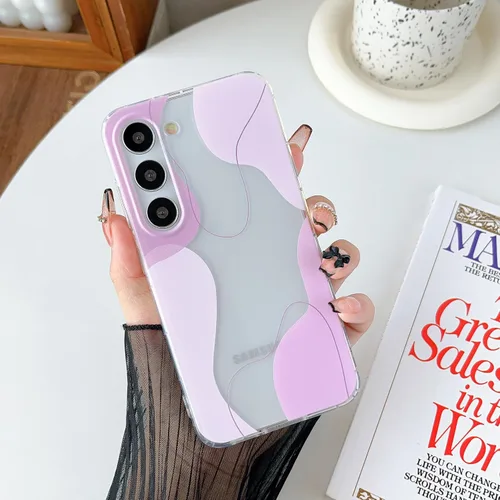 Vista 8 de DEFBSC Funda compatible con Samsung Galaxy S22, diseño artístico de forma suave con funda protectora de parachoques incorporada, bonita funda