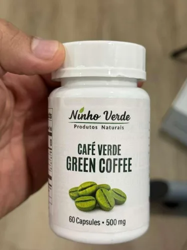 Vista 3 de Café Verde (Cafe Verde) - 500mg 60 Capules - Hecho en Brasil