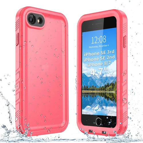 Vista 63 de SPORTLINK Funda impermeable para iPhone SE 3rd 2022/iPhone SE 2nd 2020/iPhone 7/8 - Con protector de pantalla integrado, funda impermeable de cuerpo