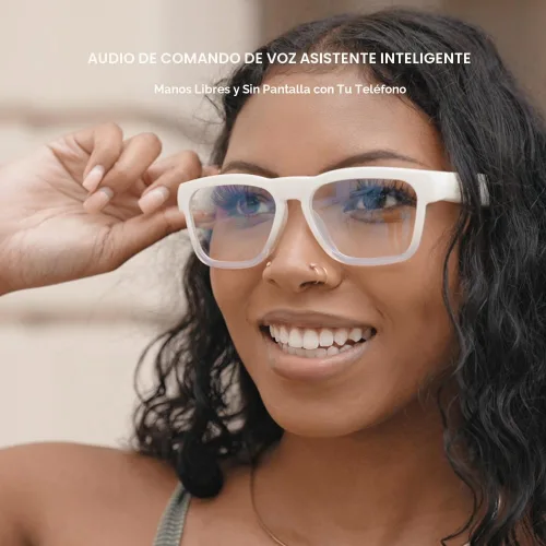 Vista 4 de OhO sunshine Gafas de sol de audio Bluetooth, gafas deportivas ligeras de oído abierto, tiempo de reproducción de 10 horas, resistente al agua