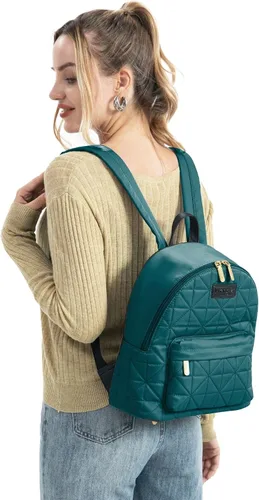 Vista 2 de Montana West Wrangler - Mochila acolchada para mujer, azul, (B#Blue), Mochilas tipo mochila