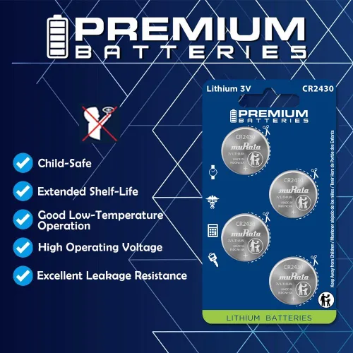 Vista 3 de Premium Batteries Batería CR2016 de 3 V para monedas, segura para niños (paquete de 6)