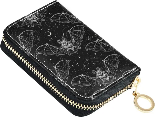 Vista 20 de Tarjetero de Tarjetas de Crédito RFID de Cuero con Cremallera Cartera para Mujeres y Niñas, Color #01, Talla única, Classic