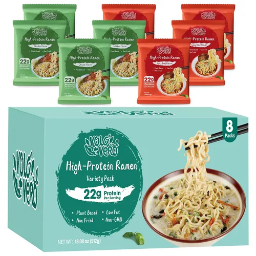Vista 14 de VOLO VERO Paquete variado de fideos ramen con alto contenido de proteínas