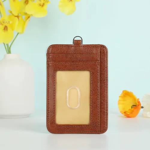 Vista 2 de Lavemi Cartera delgada con bloqueo RFID para tarjetas, cartera minimalista de cuero con bolsillo frontal para mujer