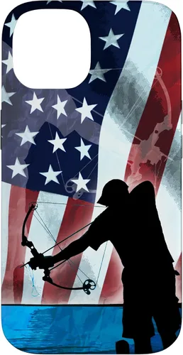 Vista 4 de Bowfishing American Flag Bow Hunting for Fish bowfisher Case for iPhone 17