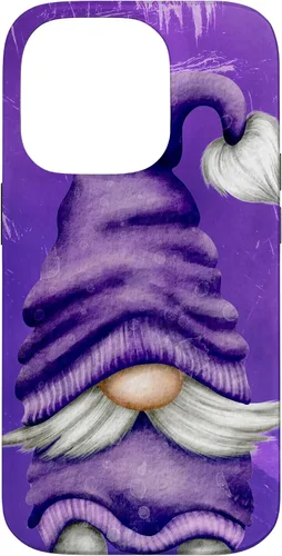 Vista 17 de Cute Gnome Graphic for Gardener and Spring and Summer Purple Case for iPhone 17