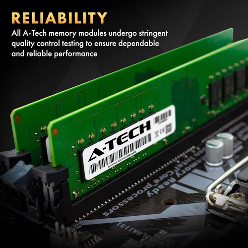 Vista 6 de A-Tech 8GB DDR4 3200 MHz UDIMM PC4-25600 (PC4-3200AA) CL22 DIMM Módulo de Memoria RAM de Escritorio No ECC