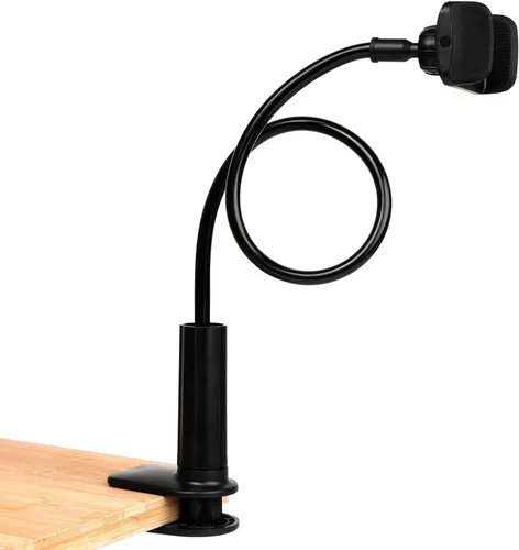 Vista 2 de Soporte para teléfono, soporte para cama y cuello de cisne Adjustable Flexible 360° Rotation Cell Phone Clip Holder Lazy Bracket Mount for All