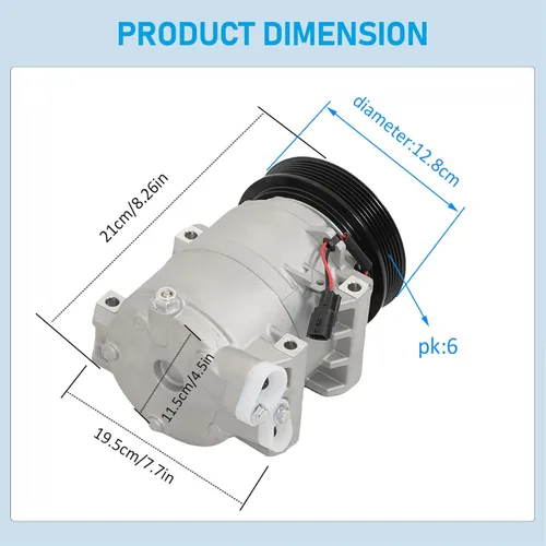 Vista 2 de Reemplazo del compresor de CA del A/C de LABLT para CO 11200C