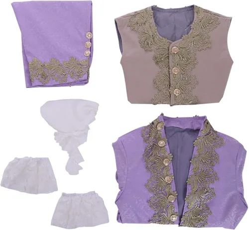 Vista 7 de Disfraz victoriano para hombre traje de rococó chaleco de príncipe para cosplay de Halloween
