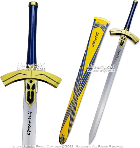 Vista 2 de 45" Excalibur Avalon Acero Inoxidable Artoria Fate Saber Long Sword Fantasy Anime