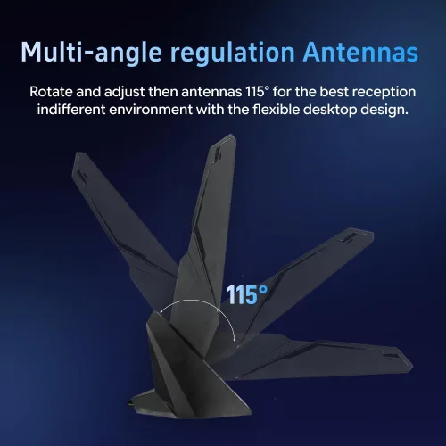 Vista 5 de Antena SMA WiFi 6e 2T2R 2.4G/5G de doble banda para GIGABYTE AORUS Z390 Z270 Z370 Z490 Z590 Z690 X470 X570 X570S X570I H470I H610 B466 45B 0 B550