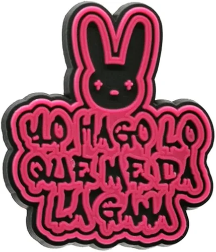Vista 9 de 32 dijes de cocodrilo de conejo malo para niñas y niños, accesorios de zapatos de PVC para mujeres y hombres, zapatos de pulsera, decoraciones