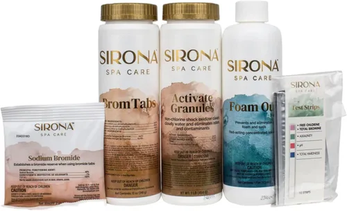 Vista 2 de Sirona Spa Care Kit de inicio de bromo para spas y jacuzzis