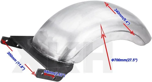 Vista 5 de XKH Grupo 9" Custom Fender Fit 180 – 200 Amplia Tire strutless trasera para Harley Softail Fat Boy