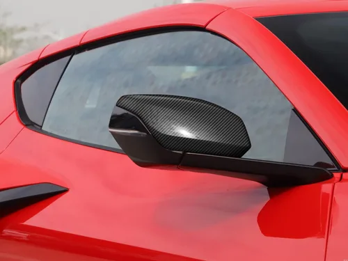 Vista 5 de ITrims Para Chevrolet Corvette C8 2020 2021 2022 2023 Accesorios de coche Accesorios de coche Exterior de la puerta trasera cubierta del espejo