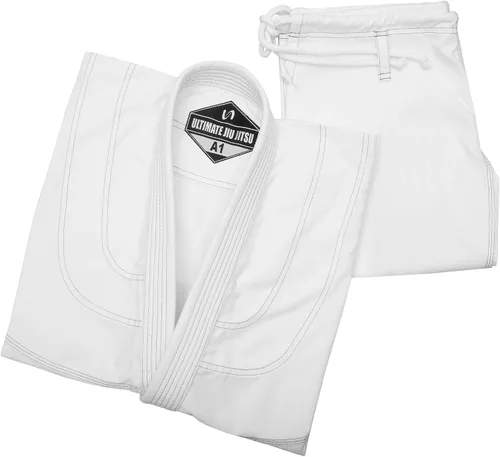 Vista 6 de Summer Edition - Kimono ultraligero BJJ Gi Uniforme - Peso ligero 100% algodón (cinturón blanco)