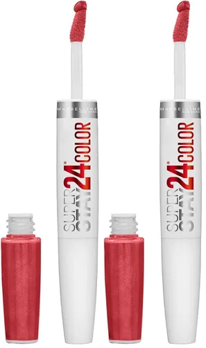 Vista 13 de Maybelline Super Stay 24, lápiz labial líquido de maquillaje de 2 pasos, color altamente pigmentado de larga duración con bálsamo hidratante, Merlot