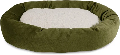 Vista 17 de Cama para perro de 24 pulgadas Apple Villa Collection Sherpa Bagel