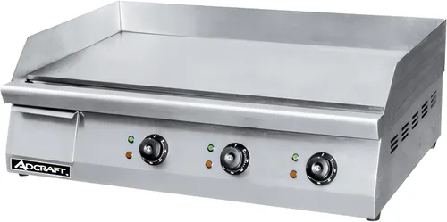 Vista 3 de Plancha de acero inoxidable eléctrica Adcraft, Plateado, 1