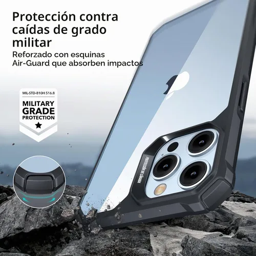 Vista 2 de ESR Funda para iPhone 13 Pro Max, Protección de Grado Militar con Esquinas que Absorben Impactos, Parte Trasera Acrílica Resistente a Rayones