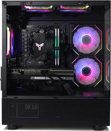 Vista 6 de MXZ Intel Core i7 13700F 5.2GHz, GeForce RTX 4060Ti, PC para juegos de 16 GB DDR4, M.2 SSD 1T, B760, ventiladores 6RGB, Windows 11 Pro, computadora