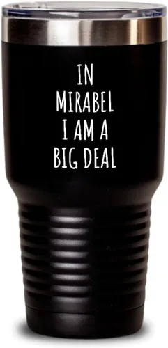 Vista 7 de In Mirabel Tumbler I'm A Big Deal, regalo divertido para amantes de la ciudad, hombres y mujeres, idea de regalo de orgullo ciudadano, cita de broma
