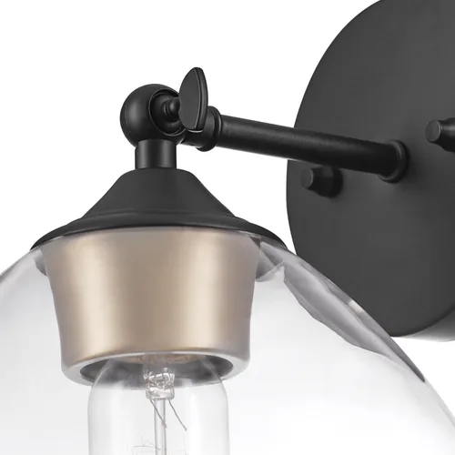 Vista 5 de Globe Electric Covington aplique de pared para exteriores, color negro 44214